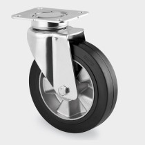 Transportné koleso s gumovým behúňom otočné 125 mm