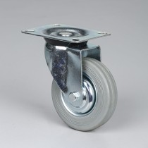 Transportné otočné koleso, 100 mm,sivá guma