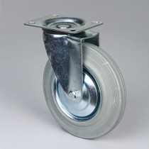 Transportné otočné koleso, 200 mm, sivá guma
