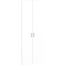 Tür für Regale PRIMO KOMBI, Höhe 2206 mm, für 5 Böden, weiß