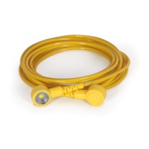 Uzemňovací kábel pre antistatické podlahové rohože a ESD podložky na pracovný stôl, žltá