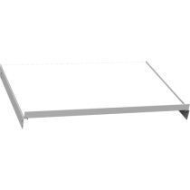 Vnútorná prídavná šikmá polica do dielenských skríň KOVOS, 950 x 600 mm, sivá, 1 ks