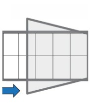 Vonkajšia vitrína magnetická, jednokrídlová, 1150 x 700 mm