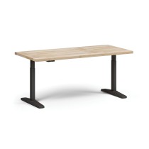 Výškovo nastaviteľný pracovný stôl  do dielne, elektrický, 1700 x 800 x 690-1340 mm, čierna podnož
