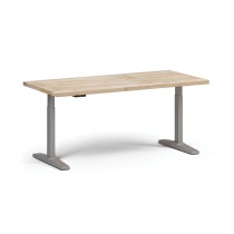 Výškovo nastaviteľný pracovný stôl  do dielne, elektrický, 1700 x 800 x 690-1340 mm, sivá podnož