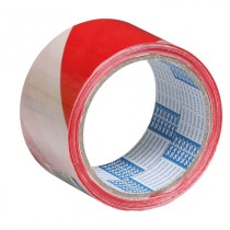 Výstražná nelepiaca páska, dĺžka 100 m, červeno-biela