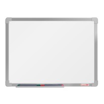 Whiteboard, Magnettafel boardOK, 600 x 450 mm, eloxierter Rahmen