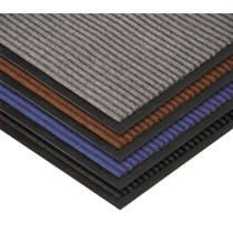 Widerstandsfähige Eingangsmatte mit PVC, 600 x 900 mm, grau, 1+1 GRATIS