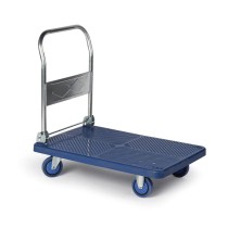 Wózek platformowy ze składaną rączką, 900 x 600 mm, nośność 300 kg