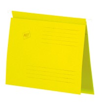 Závěsné desky s rychlovazačem A4, žluté, 50 ks