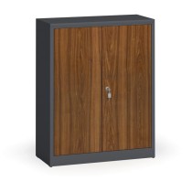 Zvárané skrine s lamino dverami, 1150 x 920 x 400 mm, RAL 7016/orech