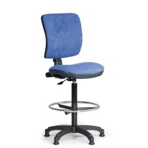 Zvýšená pracovní židle MILANO II bez područek, permanentní kontakt, kluzáky