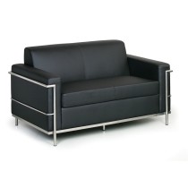 Zweisitzer-Sofa SENATOR, 2 Sitzplätze, schwarz