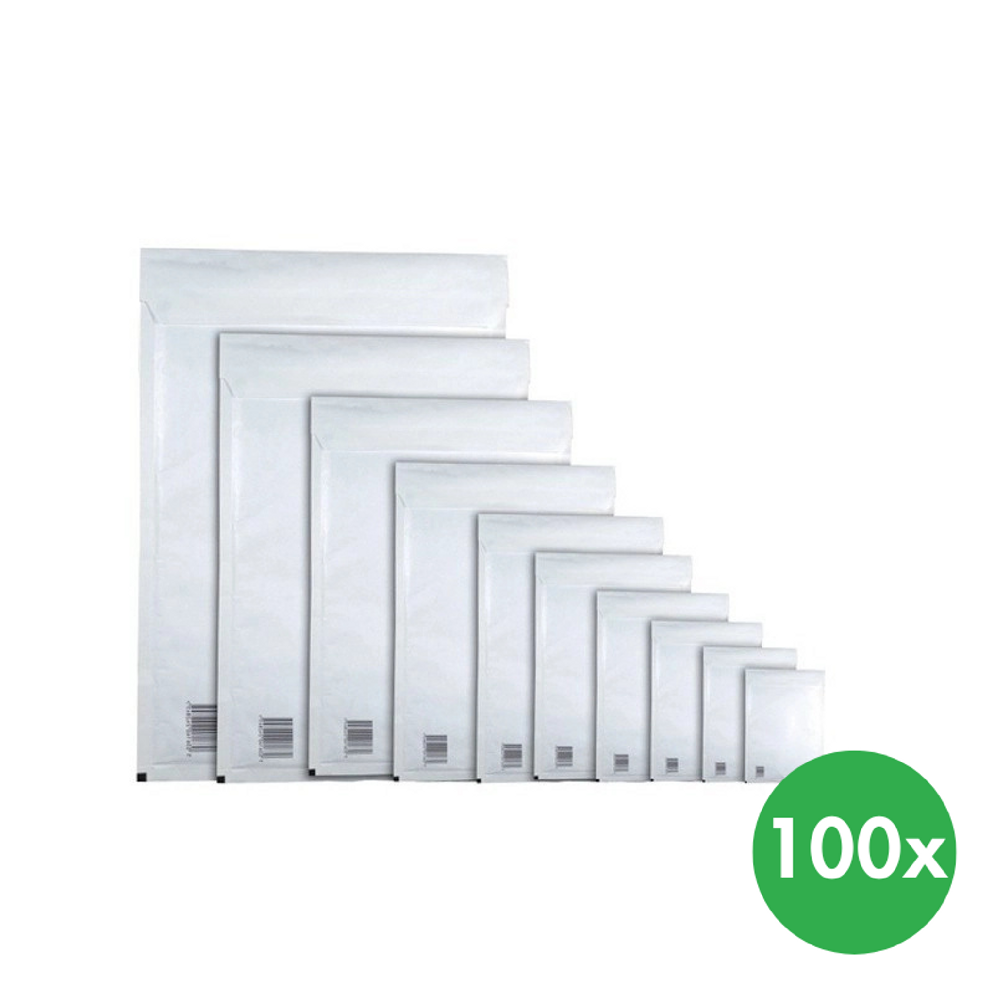 Luftpolstertaschen, weiß, 320x455 mm, 100 Stk.