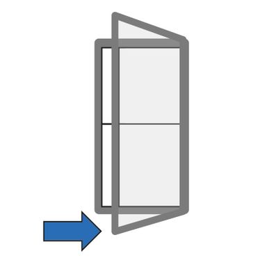 Magnet-Außenvitrine, einflügelig, 550 x 400 mm