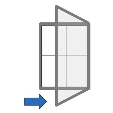 Magnet-Außenvitrine, einflügelig, 550 x 700 mm