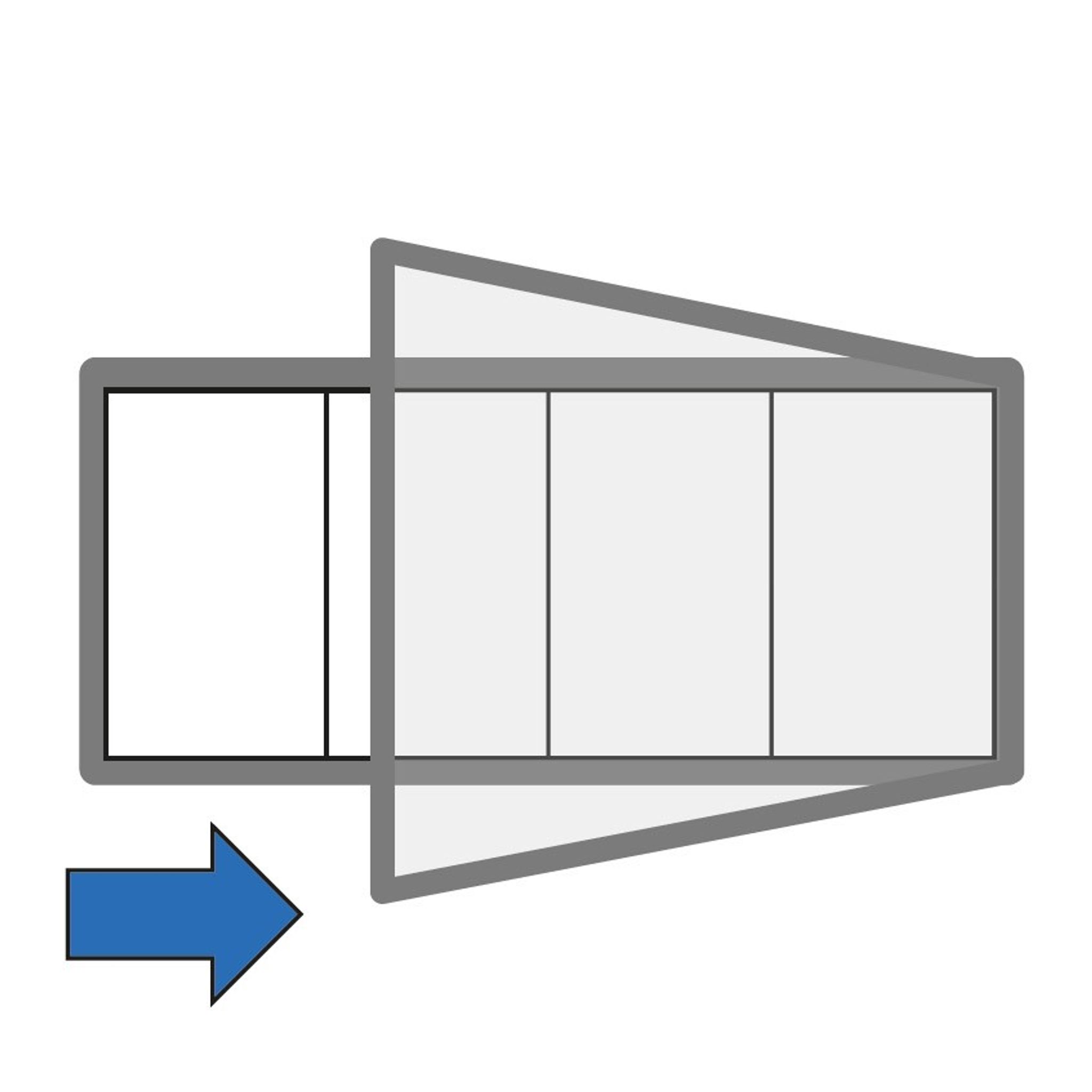 Magnet-Außenvitrine, einflügelig, 950 x 400 mm