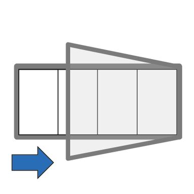 Magnet-Außenvitrine, einflügelig, 950 x 400 mm