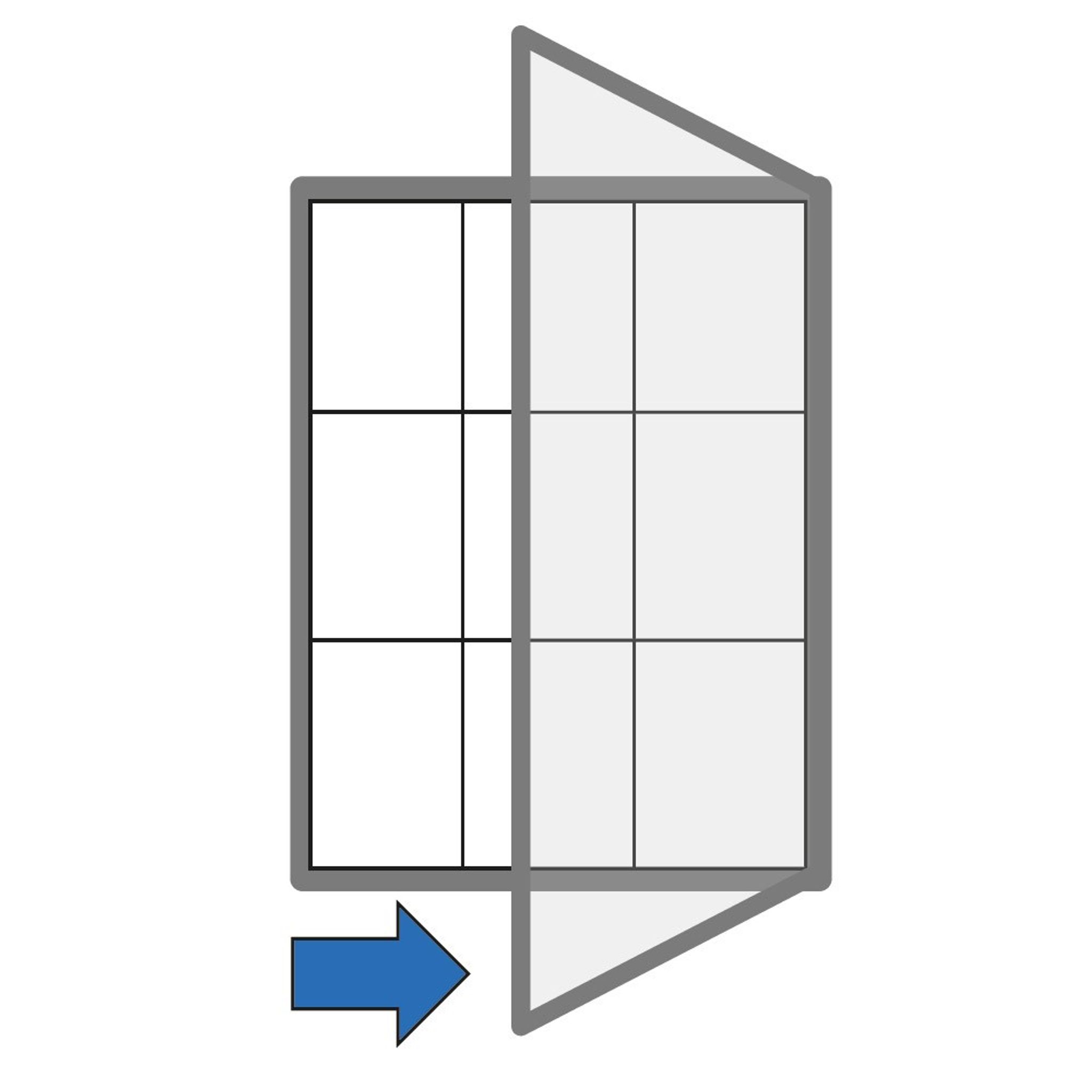 Magnet-Außenvitrine, einflügelig, 950 x 700 mm