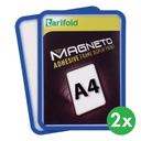 Magnetische Tasche A4, 2 Stk., blau