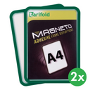 Magnetische Tasche A4, 2 Stk., grün