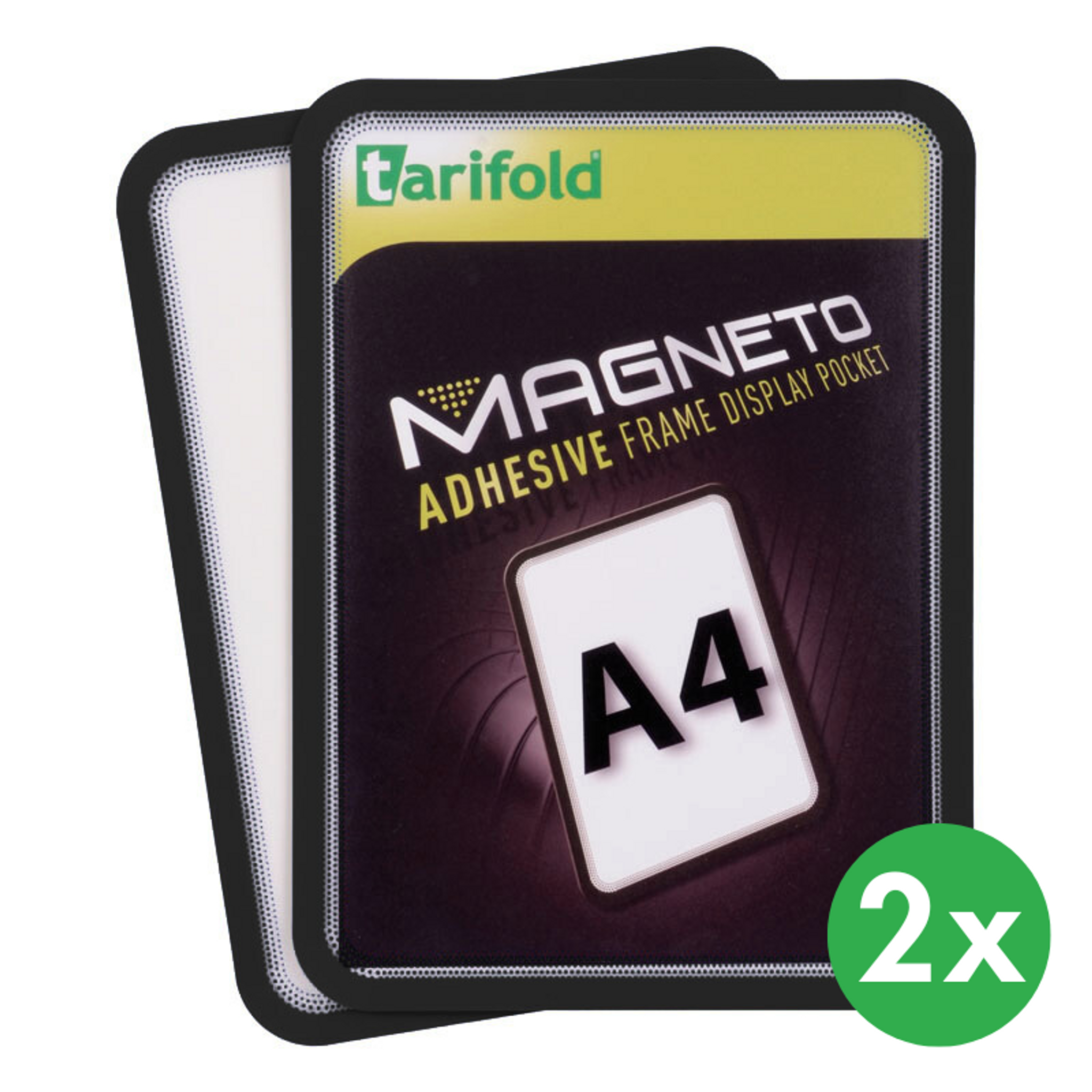 Magnetische Tasche A4, 2 Stk., schwarz