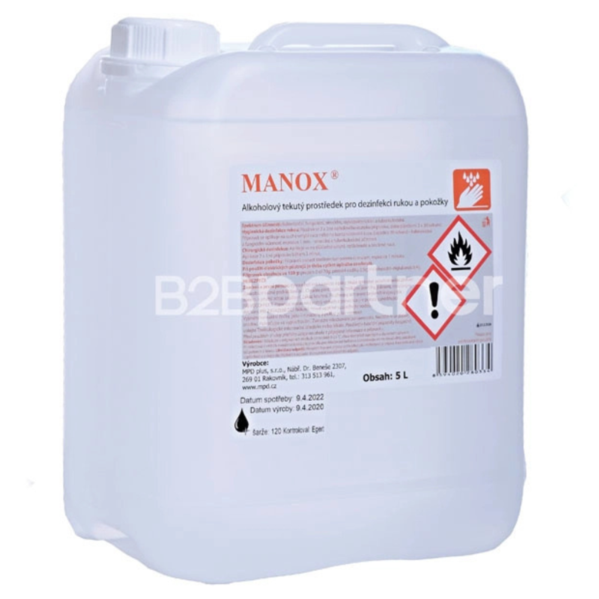 Manox Händedesinfektionsmittel 5 L Manox Händedesinfektionsmittel 5 L