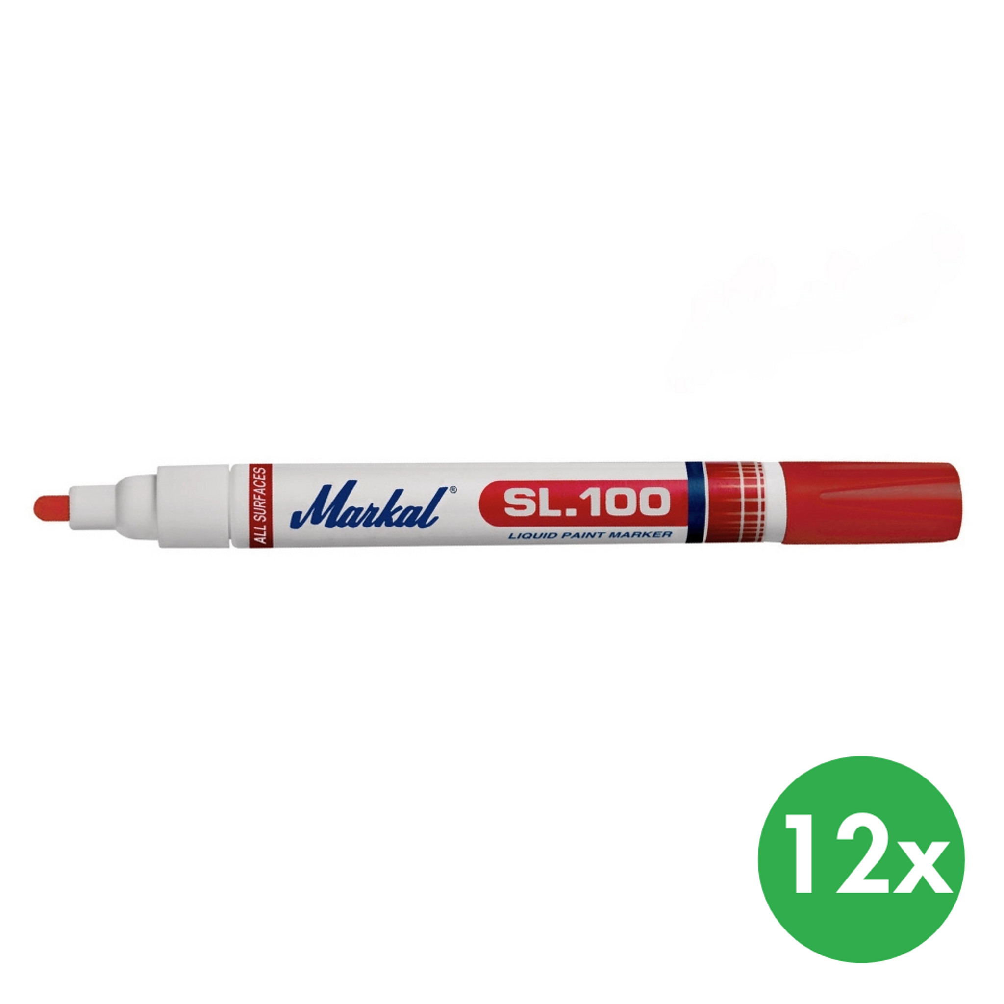 Marker kolorowy SL.100, czerwony, 12 szt.