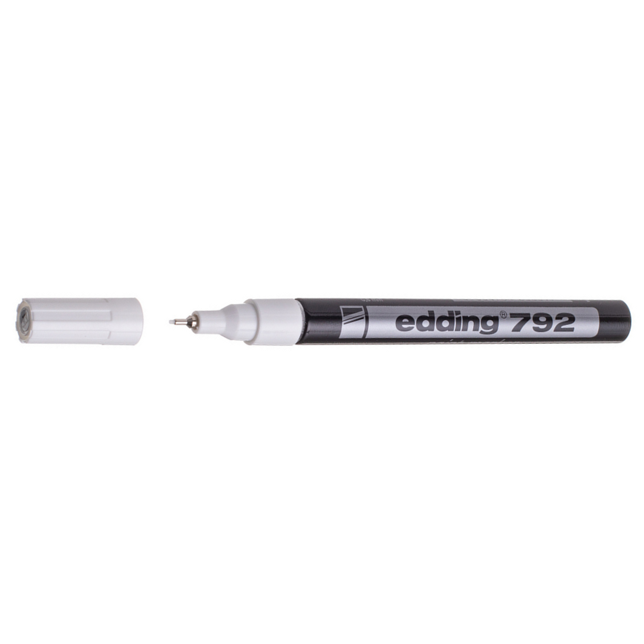 Marker permanentny do taśm magnetycznych Edding, okrągła końcówka, biały