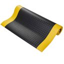 Mata antyzmęczeniowa z diamentowym wzorem, PCV, 90 x 150 cm, czarno-żółta
