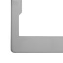 Metall Einschubrahmen – Insert frame DIN A3, silberfarben, Querformat