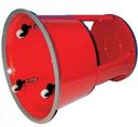 Metall-Tritthocker, grau