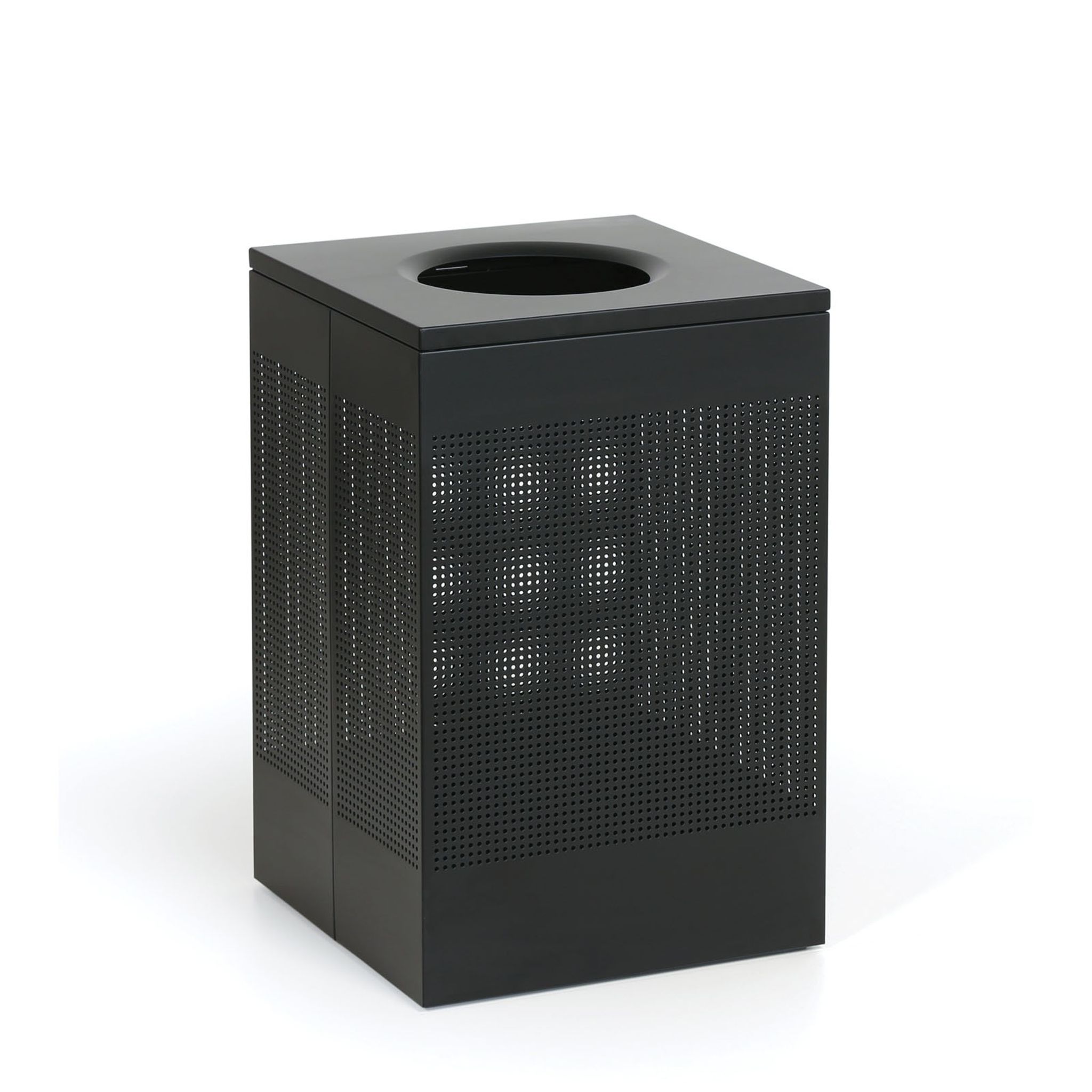 Metallmülleimer, 155 l, schwarz