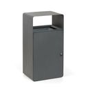 Metallmülleimer, 95 l, grau