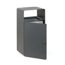 Metallmülleimer, 95 l, grau