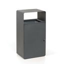 Metallmülleimer, 95 l, grau