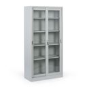 Metallregalschrank mit Glas Schiebetür Tür, zerlegt, 900 x 1850 x 400 mm