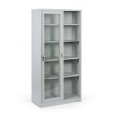 Metallregalschrank mit Glas Schiebetür Tür, zerlegt, 900 x 1850 x 400 mm