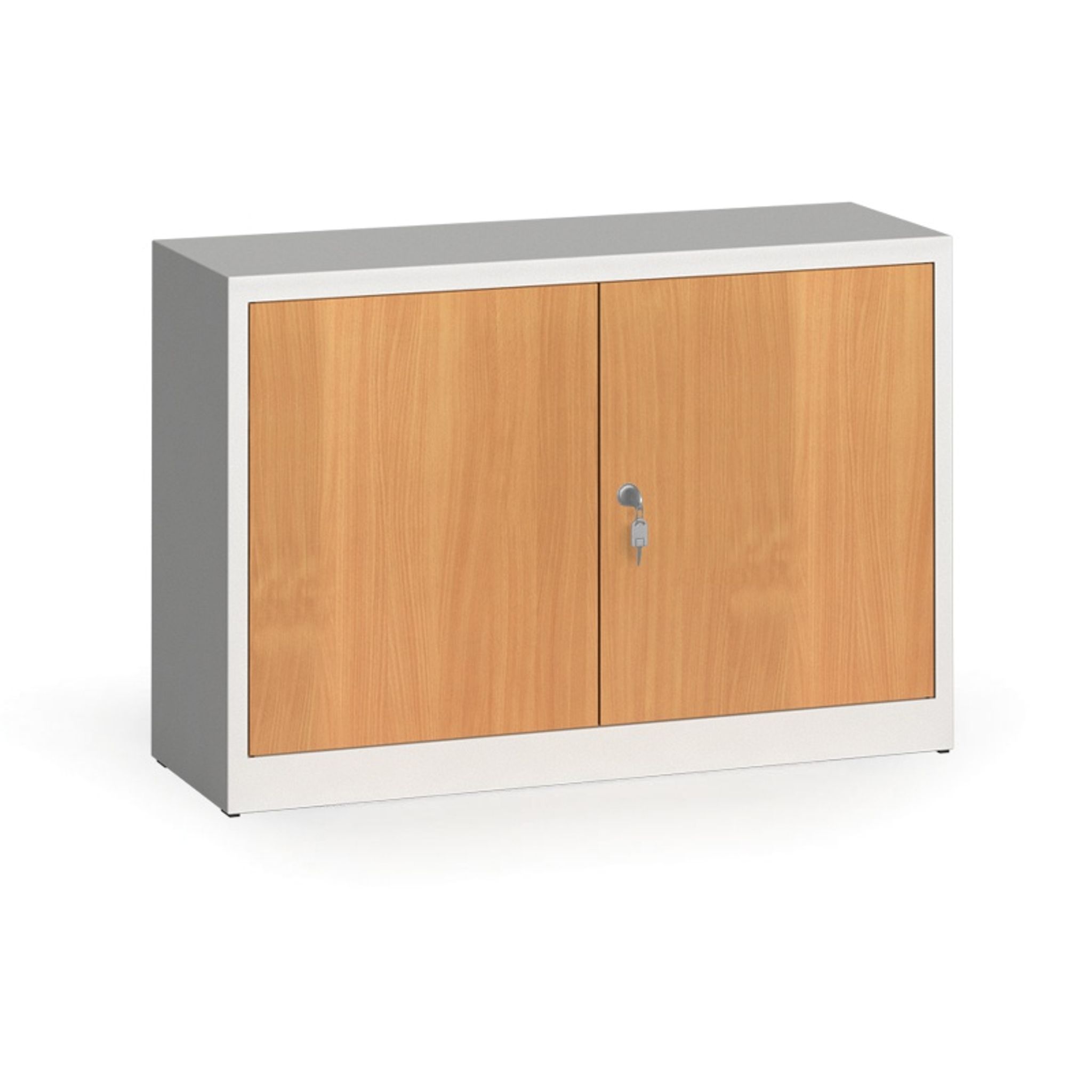 geschweißter Schrank mit lamin. Türen, 800 x1200 x 400 mm, RAL 7035