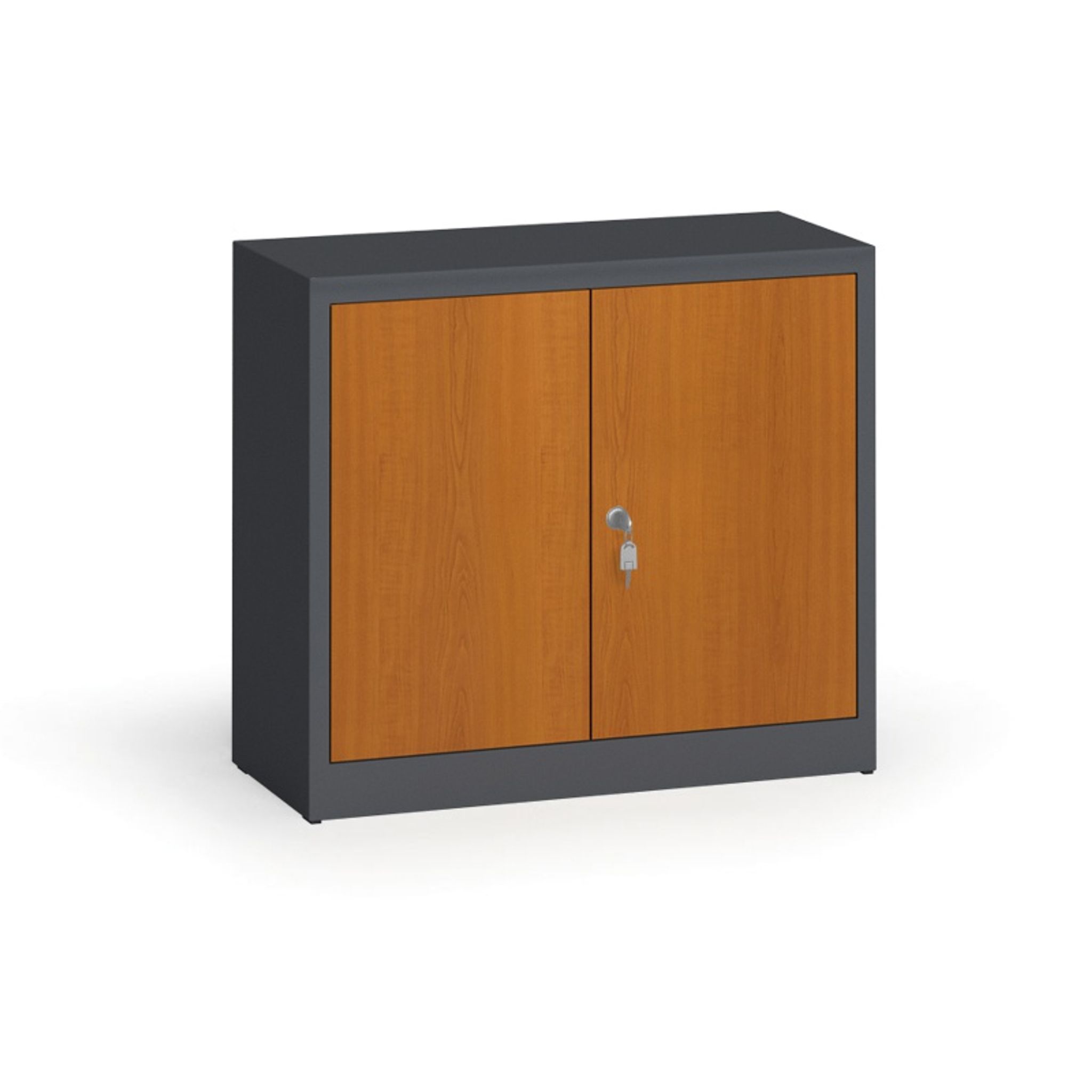 geschweißter Schrank mit lamin. Türen, 800 x 920 x 400 mm, RAL 7016