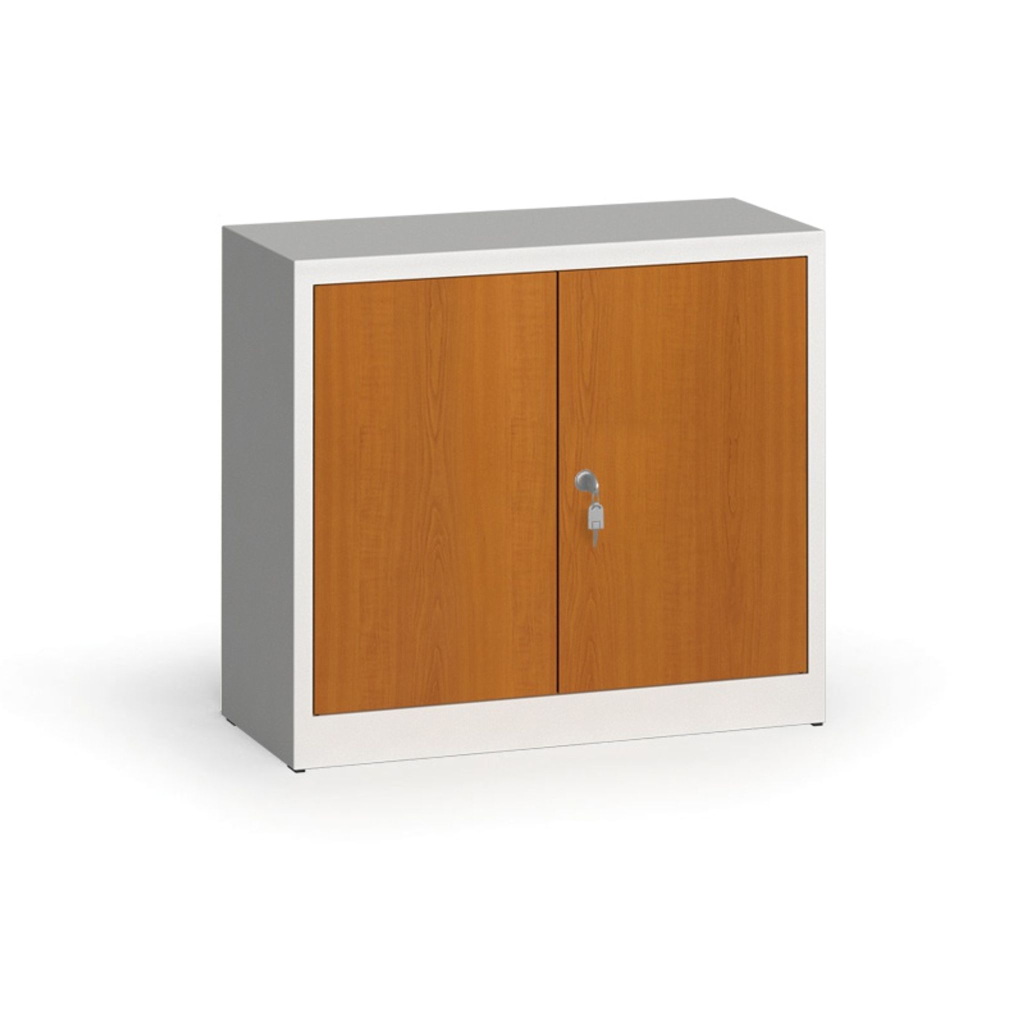 geschweißter Schrank mit lamin. Türen, 800 x 920 x 400 mm, RAL 7035