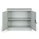 Metallschrank, Aktenschrank, zerlegt, 1 Regalboden, 950 x 800 x 400 mm, grau