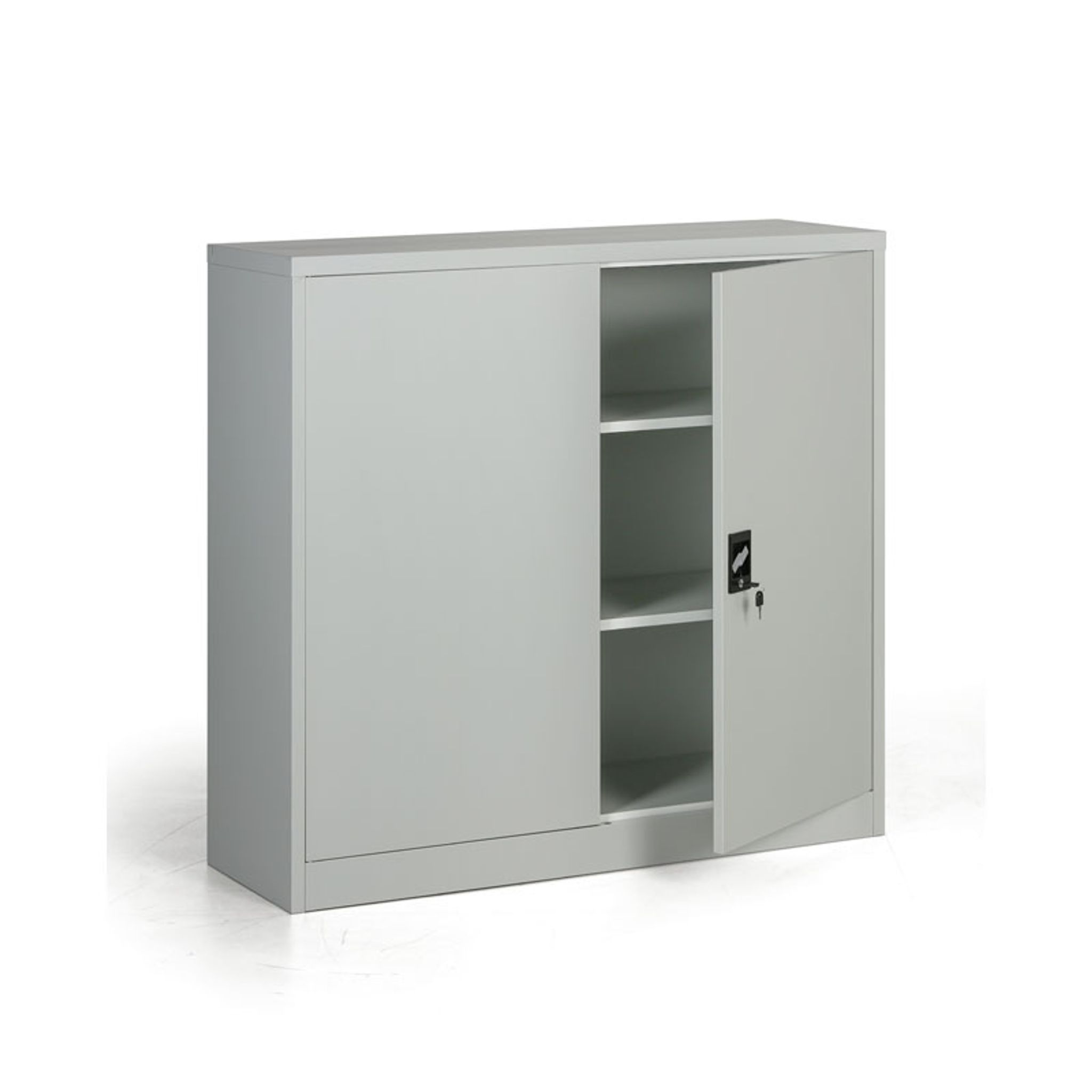 Metallschrank, Aktenschrank, zerlegt, 2 Regalböden, 1200 x 1150 x 400 mm