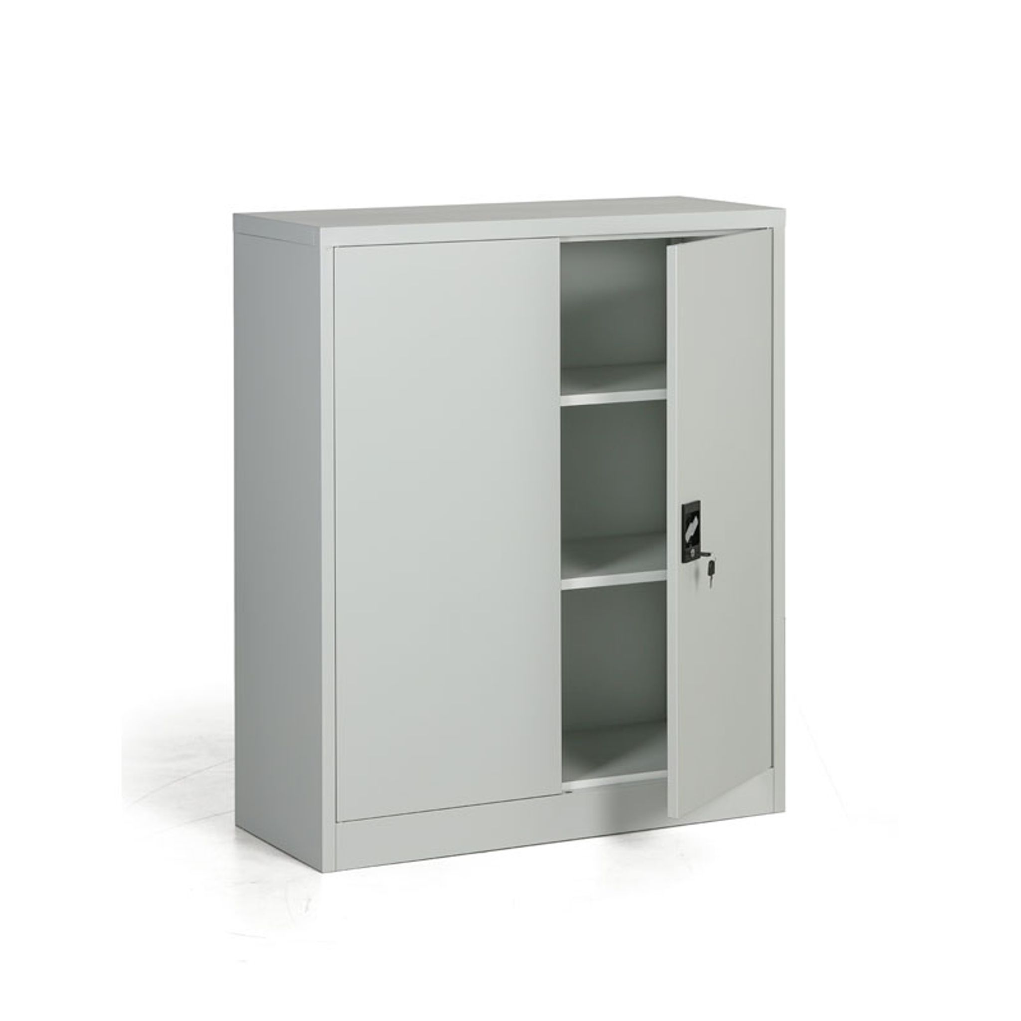 Metallschrank, Aktenschrank, zerlegt, 2 Regalböden, 950 x 1150 x 400 mm