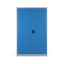 Metallschrank, Aktenschrank, zerlegt, 4 Regalböden, 1200 x 1950 x 400 mm, blau