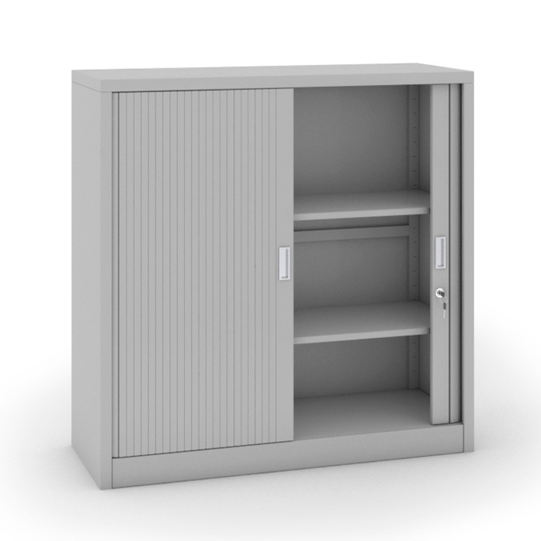 Metallschrank mit Jalousientür, 1200 x 1200 x 450 mm