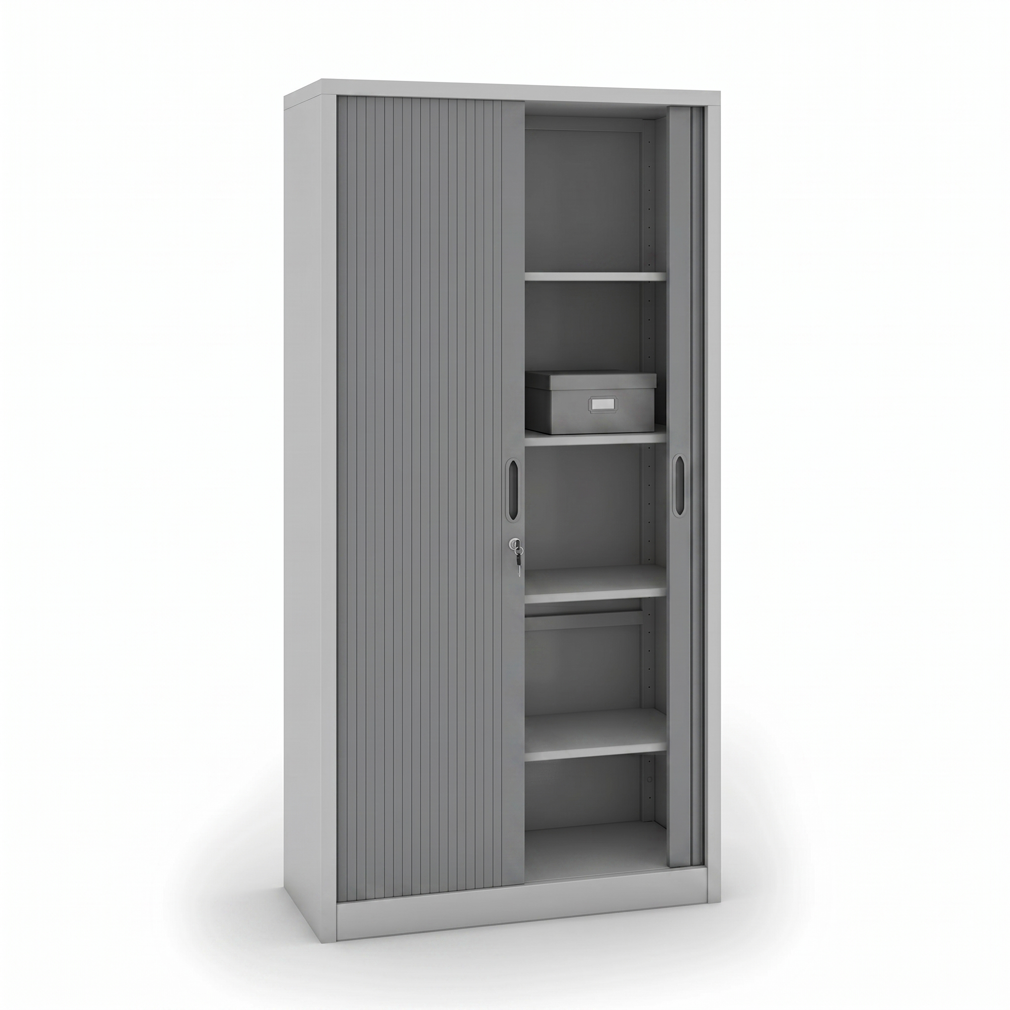 Metallschrank mit Jalousientür, 1990 x 1000 x 450 mm