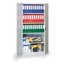 Metallschrank zerlegt, 1820 x 850 x 390 mm, 4 Regalböden, grau