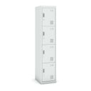 Metallspind S3 1+1 GRATIS, 4 Abteile, zerlegt, Zylinderschloss, grau/grau