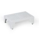 Metalowa szafka ubraniowa Z na nogach, 4-drzwiowa, 1920 x 800 x 500 mm, zamek obrotowy, drzwi czerwone